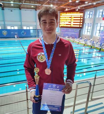 Рязанец завоевал медаль Всероссийской Спартакиады по плаванию